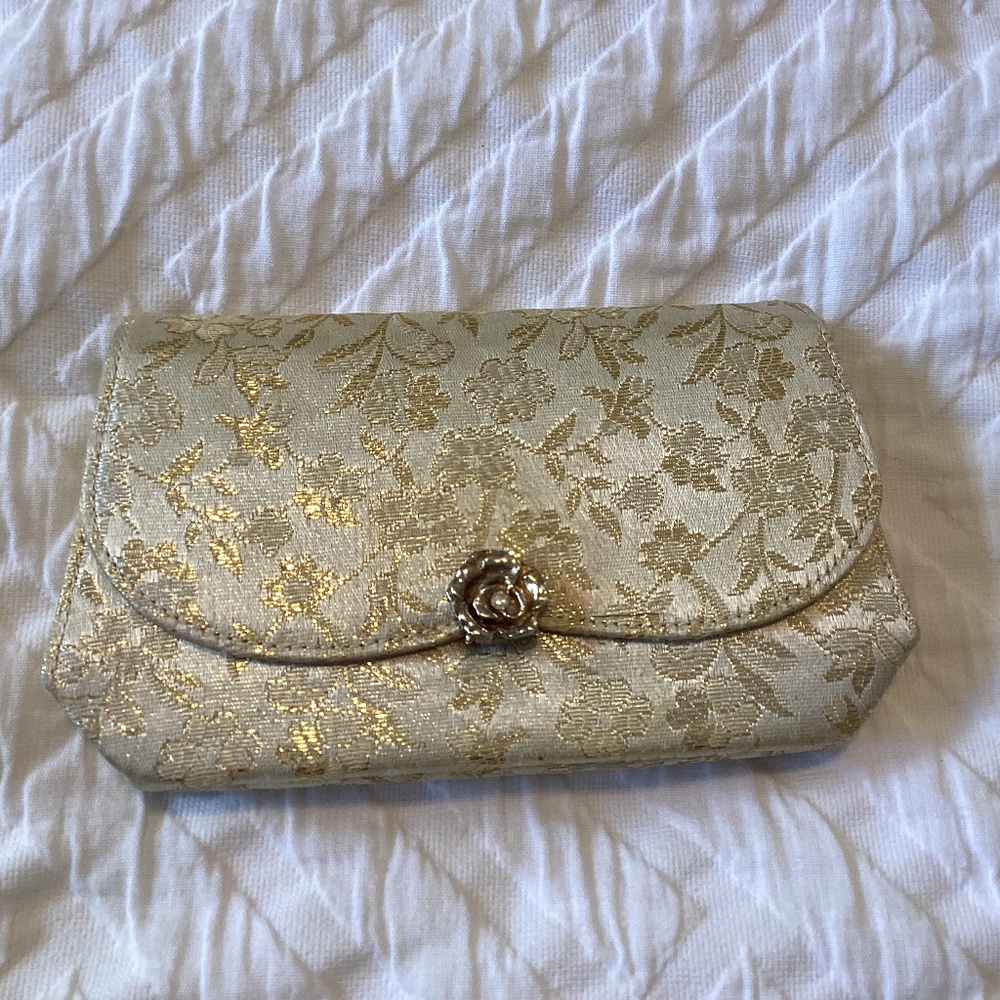 Vintage gold brocade clutch 1950’s   S.B. & Co. Creation